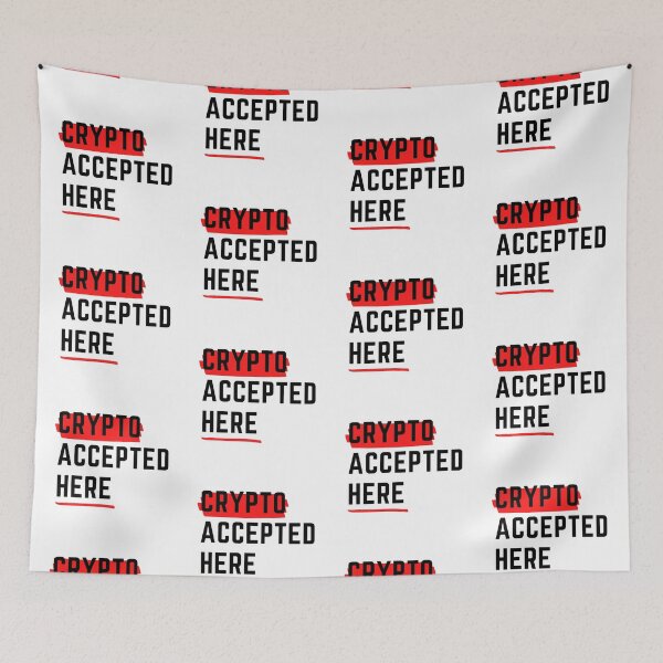 Item preview, Crypto Accepted Here designed and sold by OonaLo.