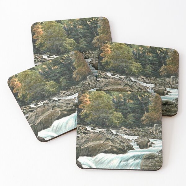 Item preview, Vintage Illustration of the Waterfalls, Bridge of Feugh designed and sold by yourscotland.