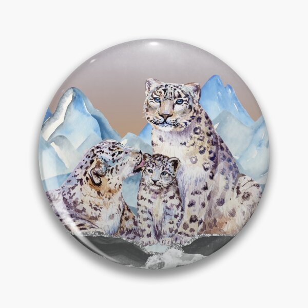Item preview, Snow Leopard family love. Coolness and warmth. designed and sold by Orianah.