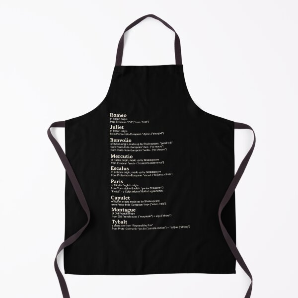 Item preview, Romeo and Juliet William Shakespeare names etymology designed and sold by YourNameStory.