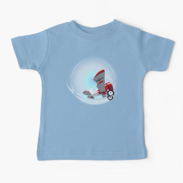 Cartoon Biplane Baby T-Shirt