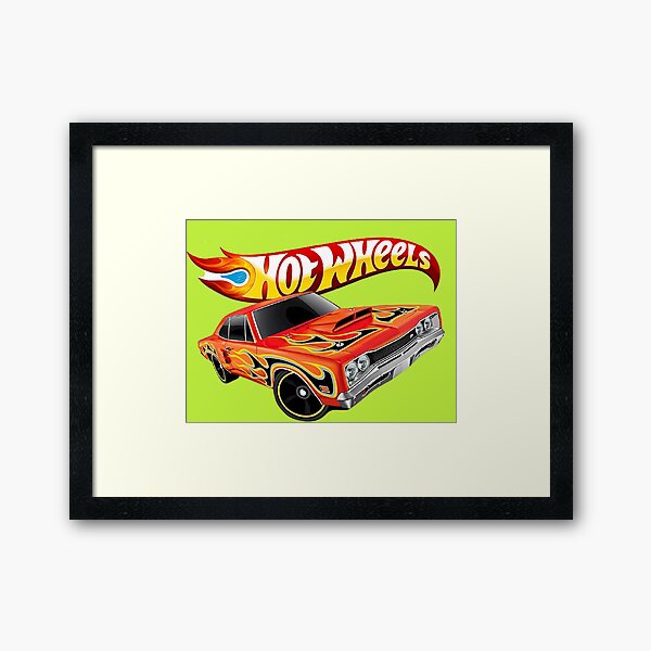 Details about   Hot Wheels CHEVROLET Cartoon Car Orange ArtworkFramed Canvas Print5 Sizes 