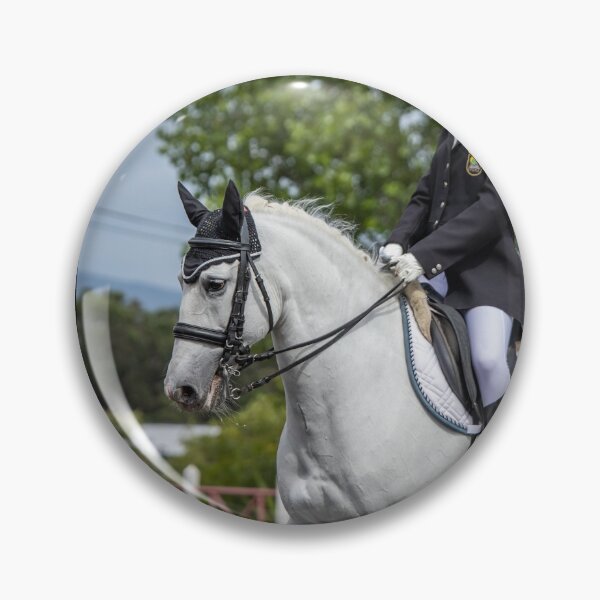 Item preview, Beautiful white Lusitano during Dressage competition. Amazing animal. designed and sold by AylaHarbich.