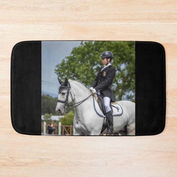 Item preview, Beautiful white Lusitano during Dressage competition. Amazing animal. designed and sold by AylaHarbich.