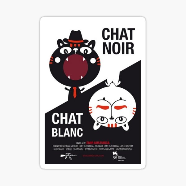 Chat Blanc Stickers Redbubble