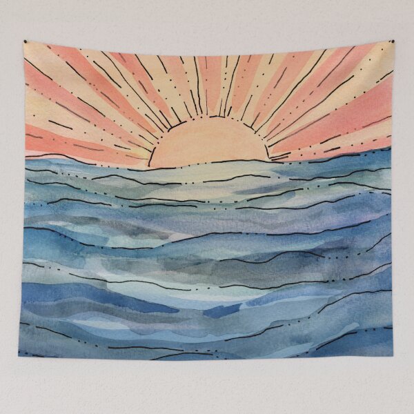 Item preview, Abstract Beach Sunset designed and sold by Interpret108.