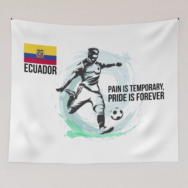 Item preview, Ecuadorian Football Player kicking the Football - Football designed and sold by cravingmart.