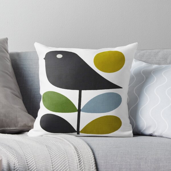 Orla Kiely- tige fleur, oiseau Coussin