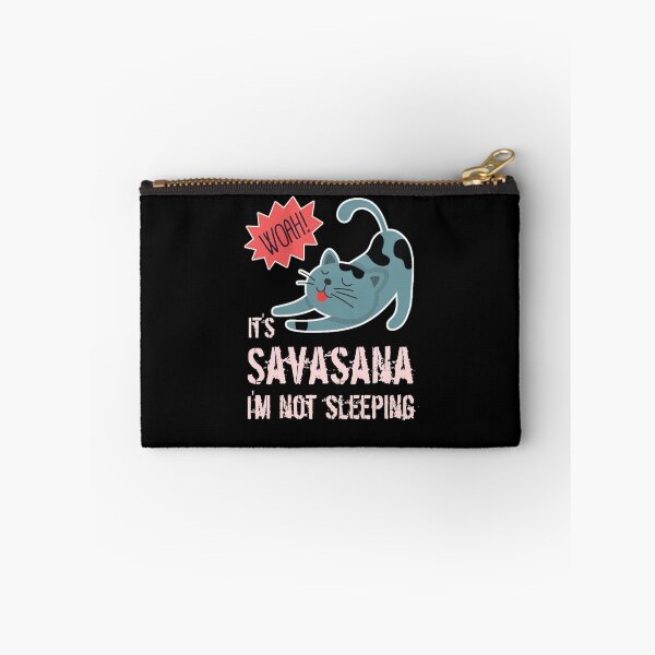 Item preview, Cat Funny Savasana Yoga Design designed and sold by Design-Maniya.