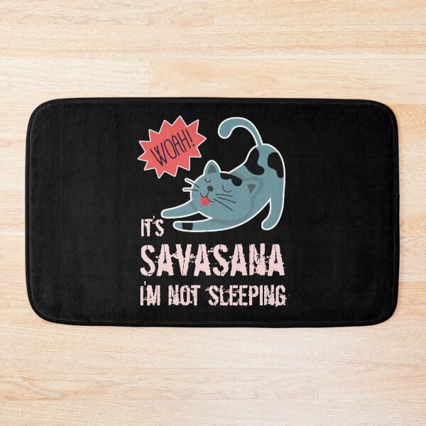Item preview, Cat Funny Savasana Yoga Design designed and sold by Design-Maniya.