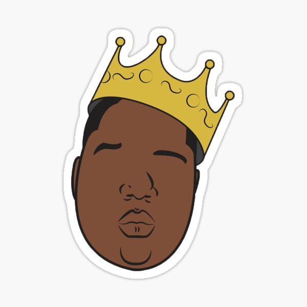 Notorious B.IG. Face sticker Sticker