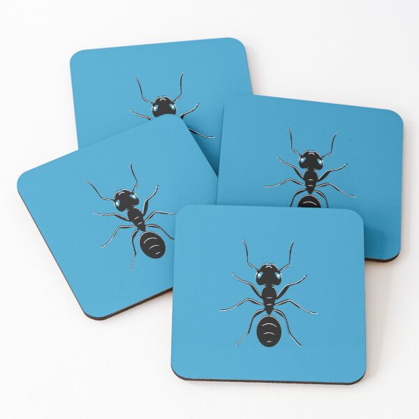 Item preview, black ant walking top view  designed and sold by mirrorimages.