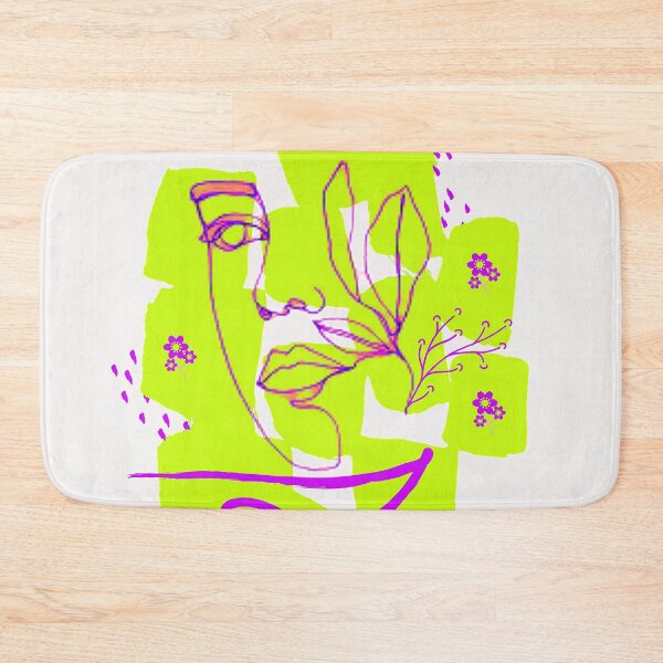 Item preview, Minimalist Linear Abstract Face of a Woman, graphic psychedelic abstract art, trippy graphic psychedelic arte abstracto designed and sold by Adri Barnard.