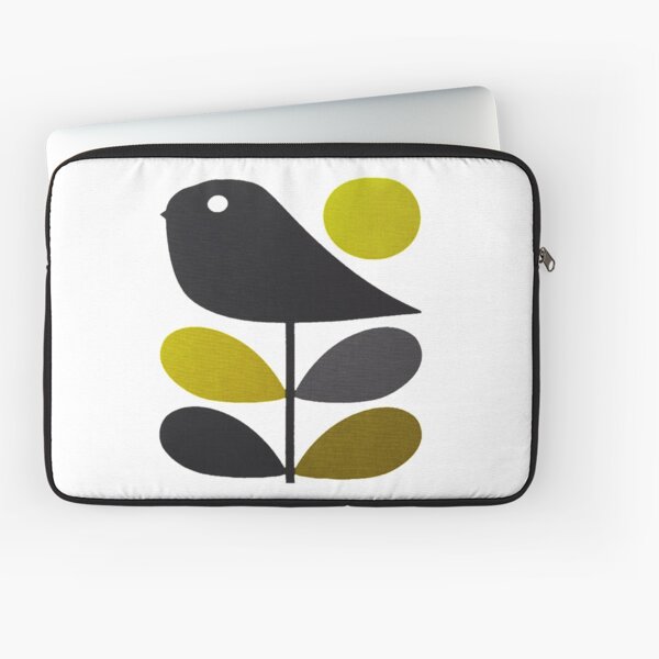 orla kiely- tige fleur, conception d'oiseau Housse d'ordinateur