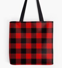 buffalo plaid Tote Bag