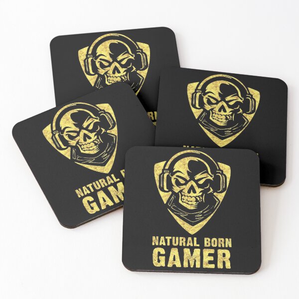 Item preview, ✪ Natural Born GAMER ✪ Skull with Headphones Abstract Tattoo Style designed and sold by Naumovski.