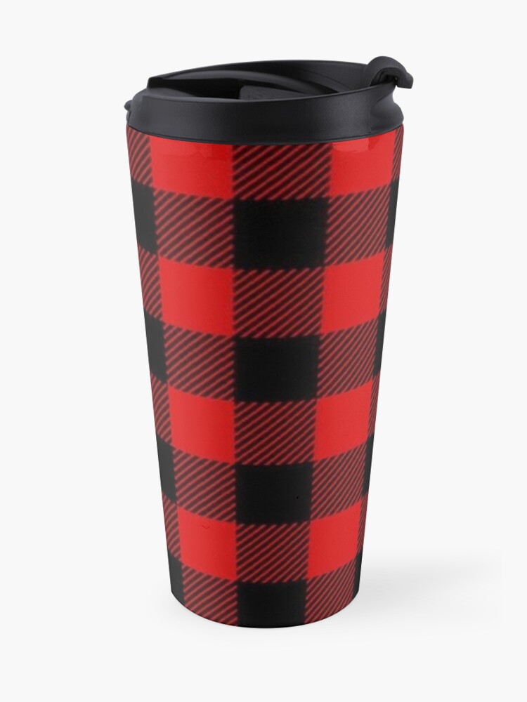 Alternate view of buffalo plaid Travel Mug