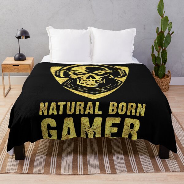 Item preview, ✪ Natural Born GAMER ✪ Skull with Headphones Abstract Tattoo Style designed and sold by Naumovski.