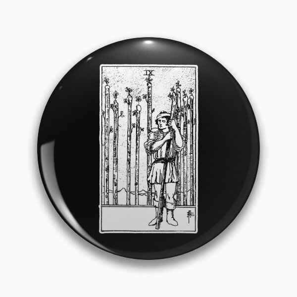 Item preview, Nine of Wands - IX of Wands - Tarot Card - Major Arcana - fortune telling - occult designed and sold by createdezign.