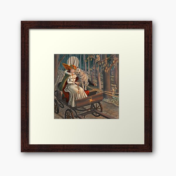 Brigid and the Wolf Framed Art Print