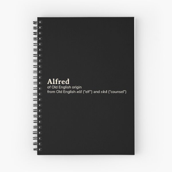 Item preview, Alfred name etymology designed and sold by YourNameStory.