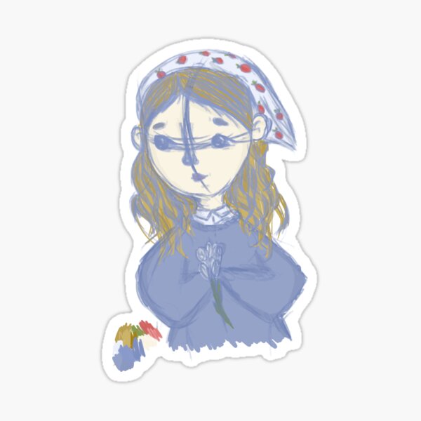 Goblincore Aesthetics Tulips Sticker