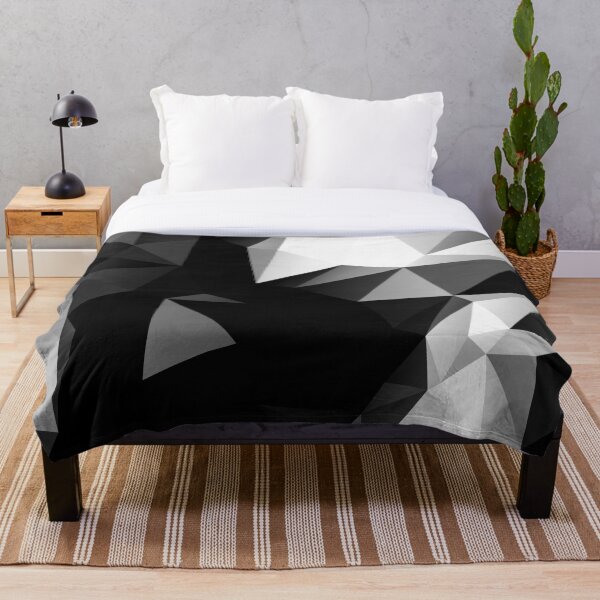 Artikelvorschau, Black and White Polygonal Military Camouflage Camo Style entworfen und verkauft von TeeColony.