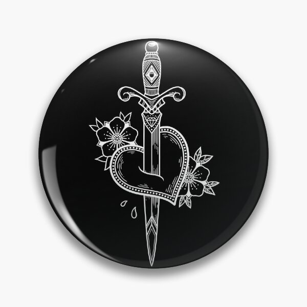 Item preview, Dagger & Heart - Classic Old School (B) designed and sold by SoulArtLove.