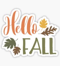 Hello Fall Sticker