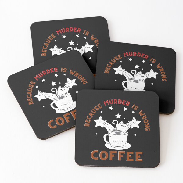 Item preview, Coffee Because Murder Is Wrong designed and sold by Chanchane Store.