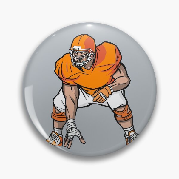 Item preview, Orange and White Football Player designed and sold by SLAG-Creative.