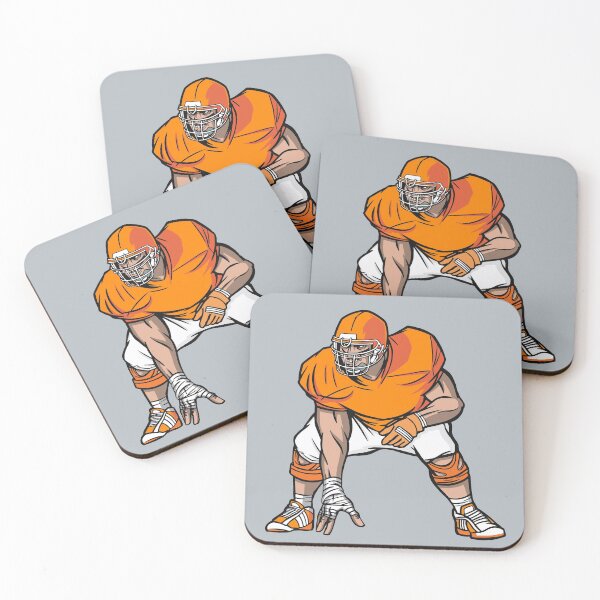 Item preview, Orange and White Football Player designed and sold by SLAG-Creative.