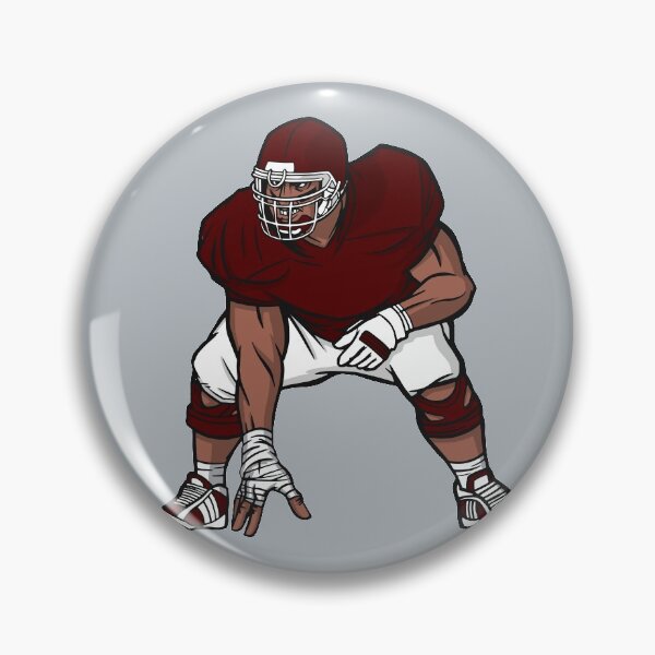 Item preview, Maroon and White Football Player designed and sold by SLAG-Creative.