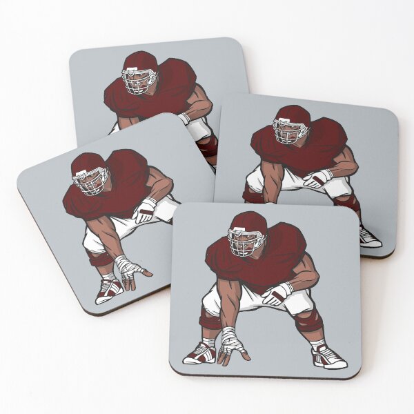 Item preview, Maroon and White Football Player designed and sold by SLAG-Creative.