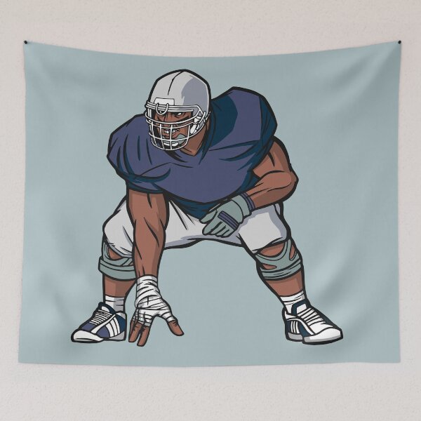 Item preview, Blue and Gray Football Player designed and sold by SLAG-Creative.