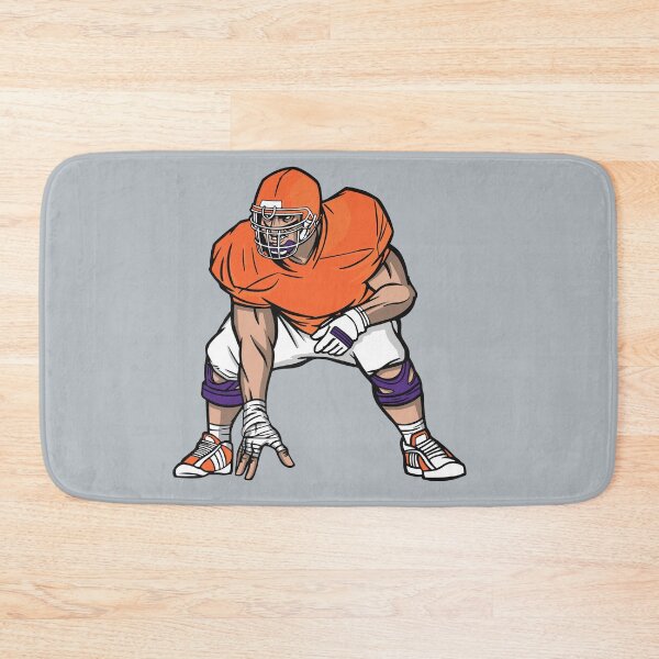 Item preview, Orange, Purple and White Football Player designed and sold by SLAG-Creative.