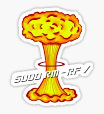 Sudo rm -rf / Sticker