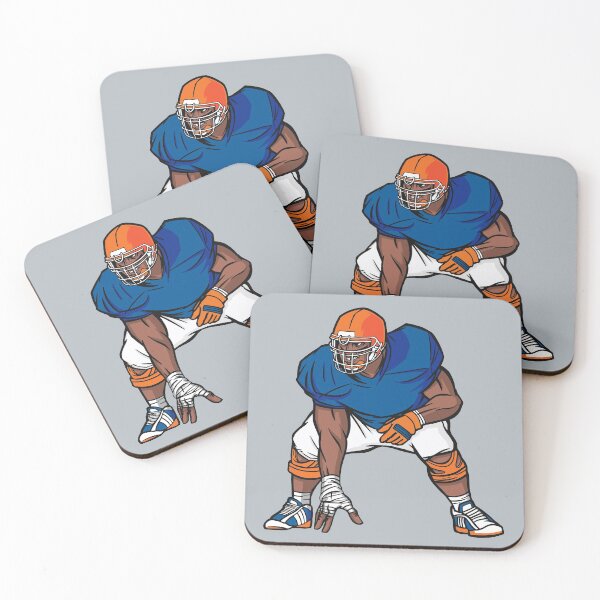 Item preview, Blue & Orange Football Player designed and sold by SLAG-Creative.