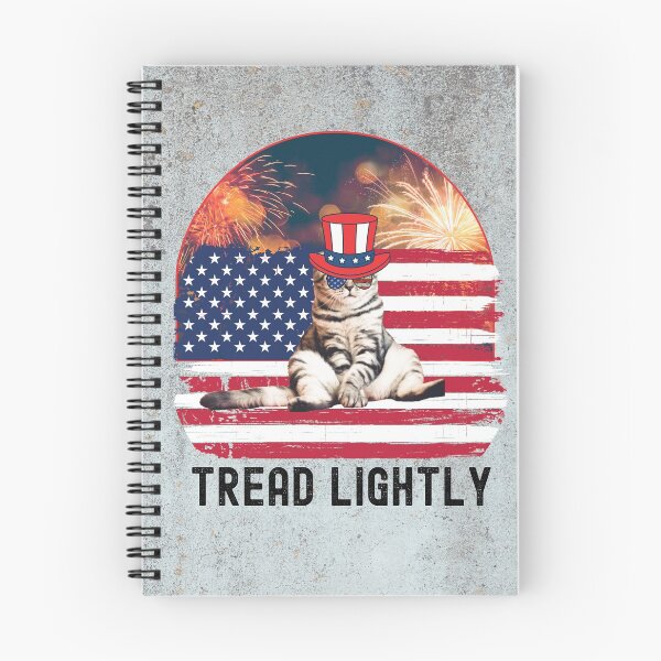 Item preview, tread lightly says patriotic cat designed and sold by whitedove457.