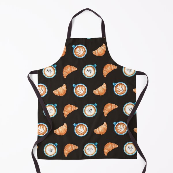 Item preview, Cafe Latte and Croissant Pattern designed and sold by Alicia Chee.