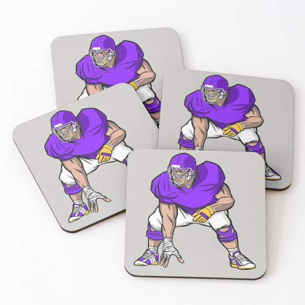 Item preview, Purple & Gold Football Player designed and sold by SLAG-Creative.