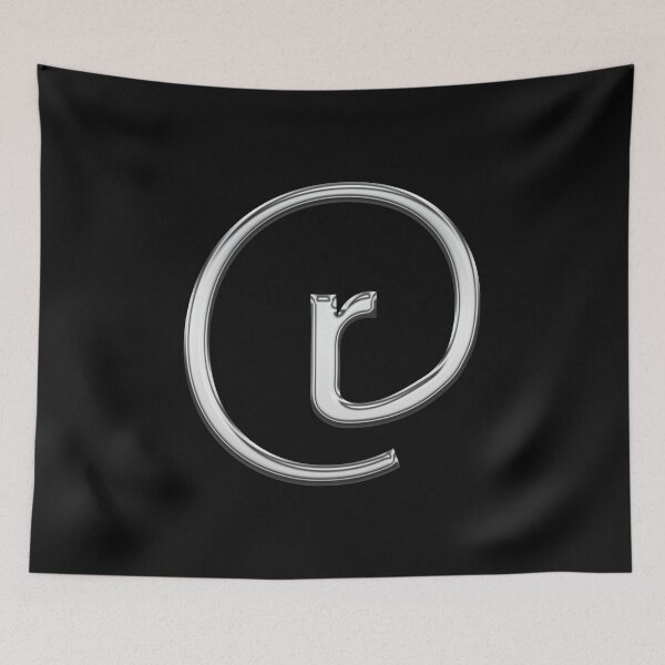 Item preview, r in an @ sign designed and sold by Logo-stick.