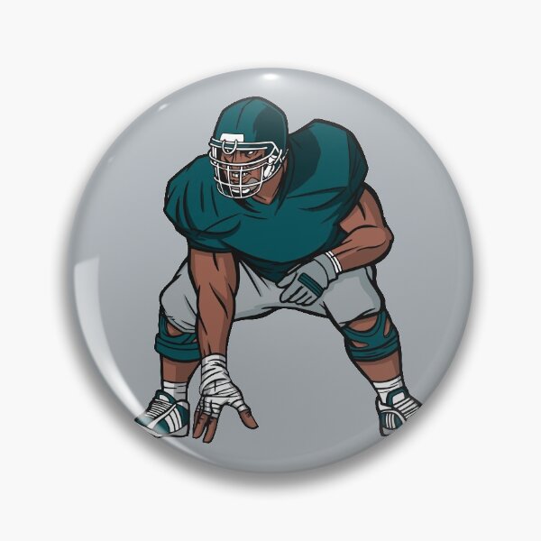 Item preview, Green & Gray Football Player designed and sold by SLAG-Creative.