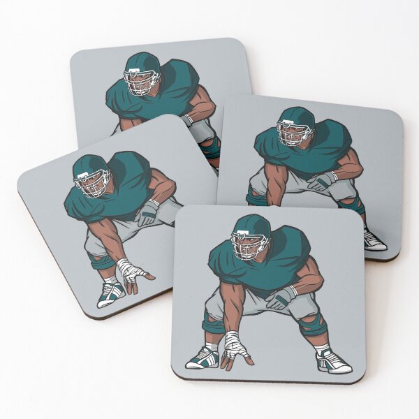 Item preview, Green & Gray Football Player designed and sold by SLAG-Creative.