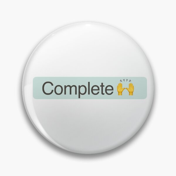 Item preview, 'Complete' Status Tag with celebration hands (light mode) designed and sold by Notionware.