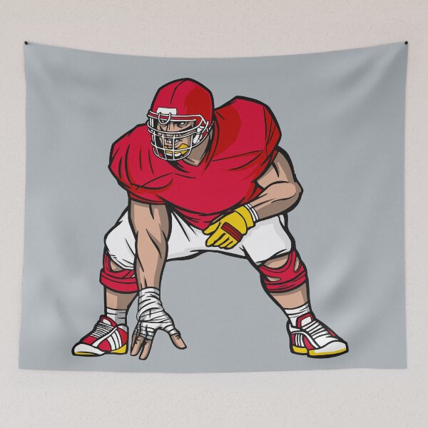 Item preview, Red & Yellow Football Player designed and sold by SLAG-Creative.