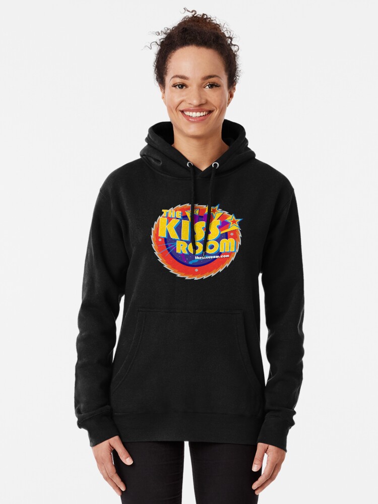 Alternate view of THE KISS ROOM! Pullover Hoodie