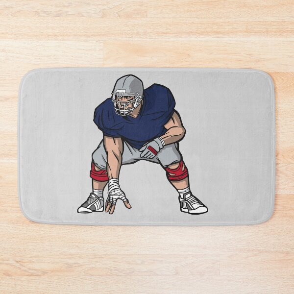 Item preview, Navy, Silver & Red Football Player designed and sold by SLAG-Creative.