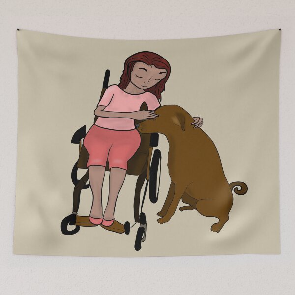 Item preview, Love my therapy dog designed and sold by Antiope33.