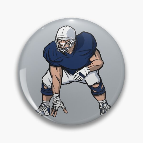 Item preview, Navy & White Football Player designed and sold by SLAG-Creative.